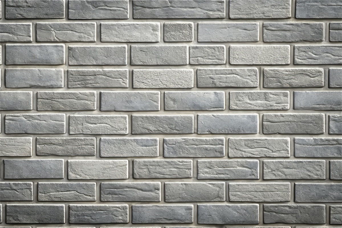 Grey Brick Wall Backdrop Textured Gray Stone Brick Backdrop UK CJJ3-41