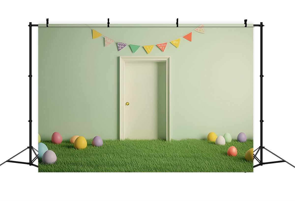 Easter Picture Backdrops Fresh Green Easter Doorway Backdrop UK CSH2-101