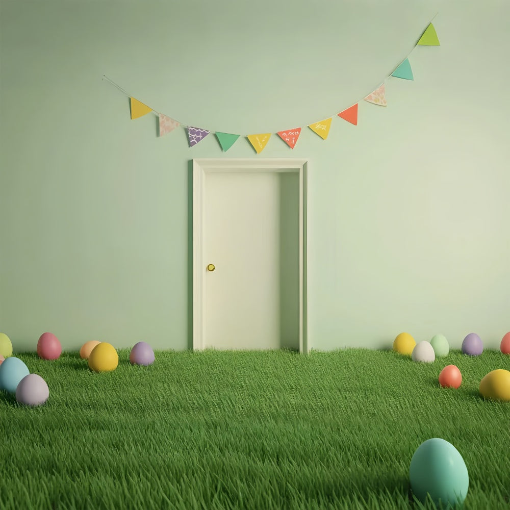 Easter Picture Backdrops Fresh Green Easter Doorway Backdrop UK CSH2-101