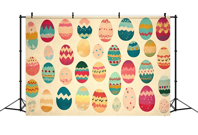 Easter Backdrops Photography Hand-Painted Festive Egg Backdrop UK CSH2-102