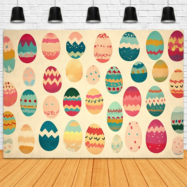 Easter Backdrops Photography Hand-Painted Festive Egg Backdrop UK CSH2-102