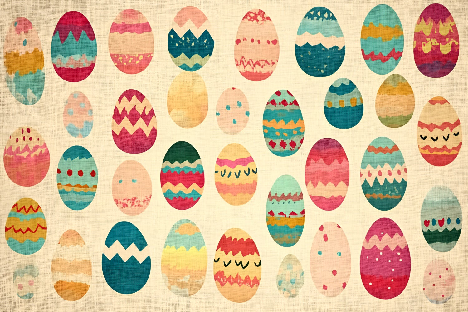 Easter Backdrops Photography Hand-Painted Festive Egg Backdrop UK CSH2-102