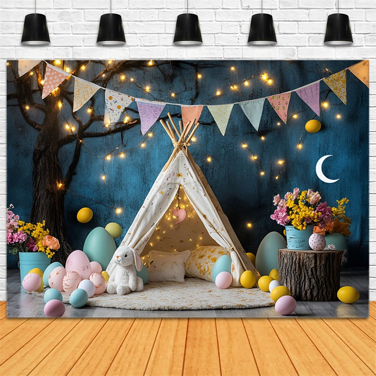 Easter Backdrop Ideas Enchanted Easter Tent Lights Backdrop UK CSH2-103