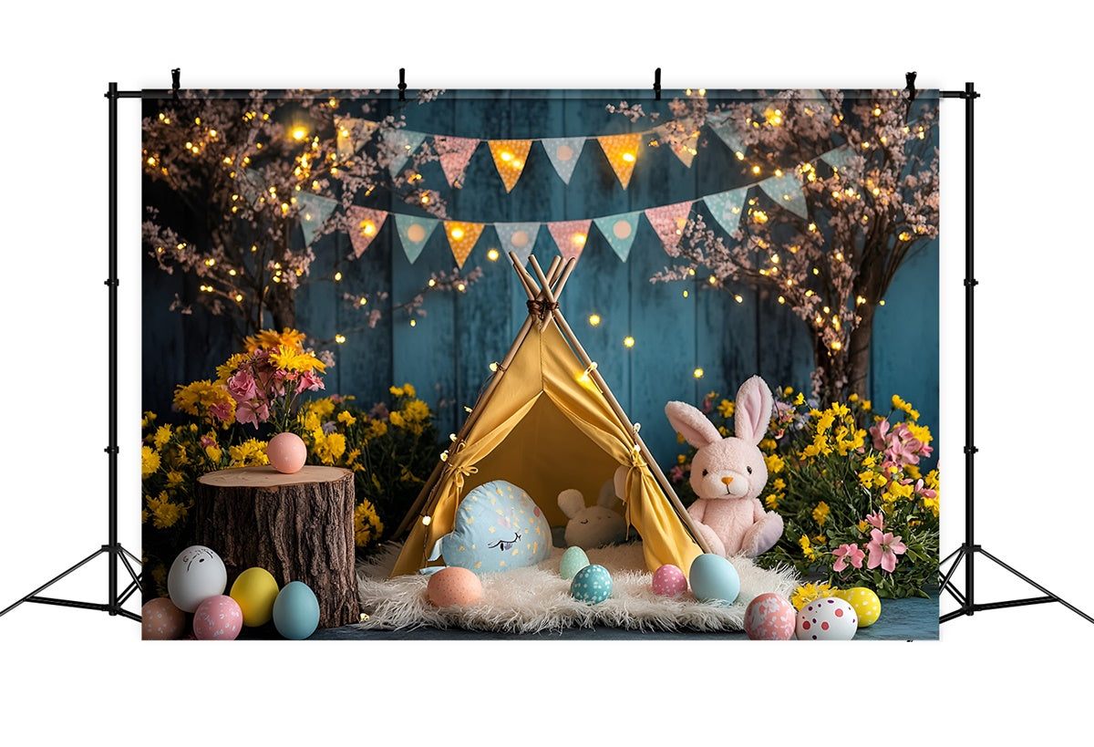 Easter Backdrops Photography Festive Bunny Cozy Tent Backdrop UK CSH2-104