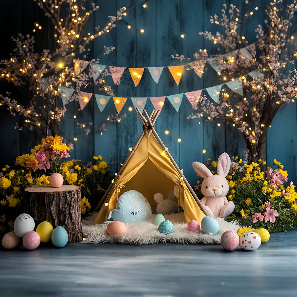 Easter Backdrops Photography Festive Bunny Cozy Tent Backdrop UK CSH2-104