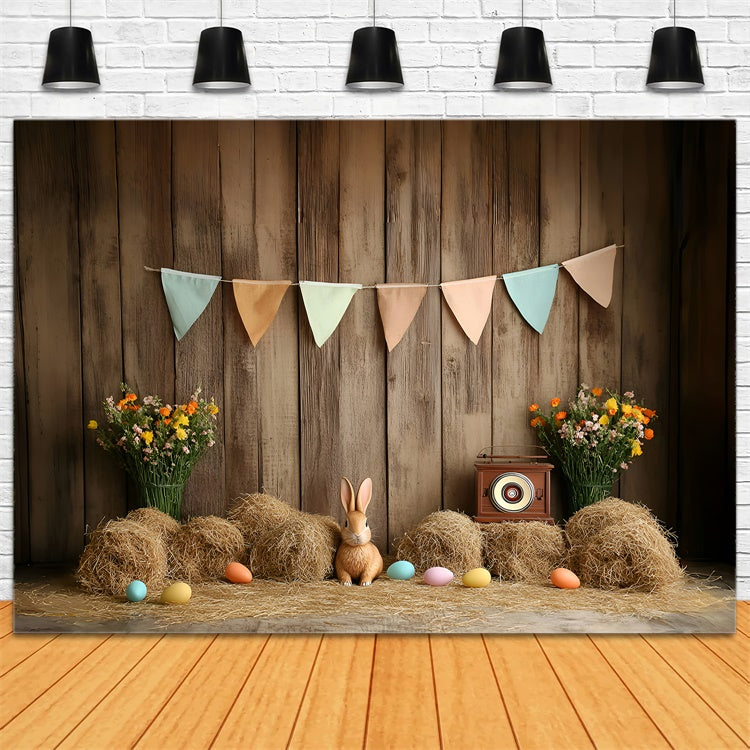 Easter Backdrop Country Hay Easter Celebration Backdrop UK CSH2-106