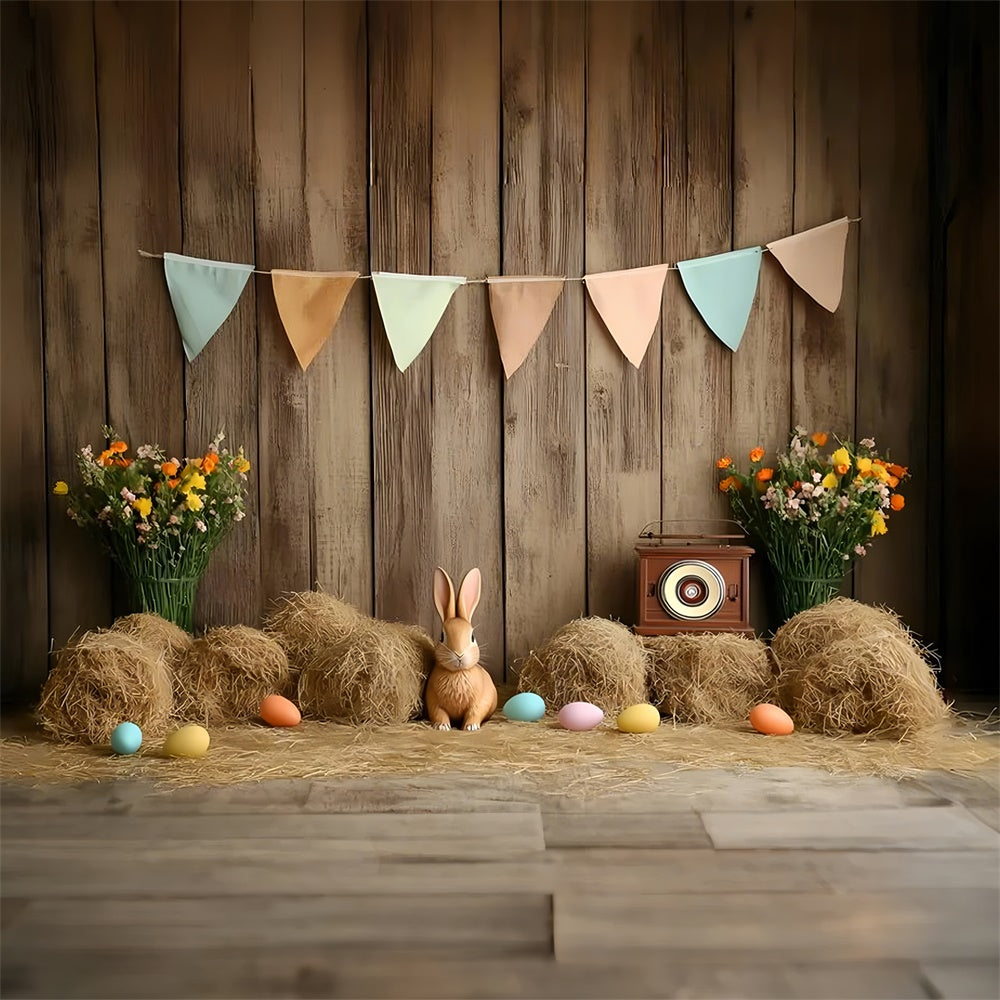 Easter Backdrop Country Hay Easter Celebration Backdrop UK CSH2-106