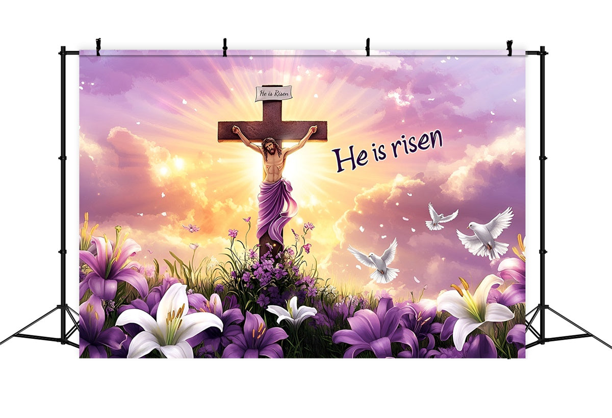 Easter Backdrop Ideas Jesus Resurrection Divine Light Backdrop UK CSH2-112