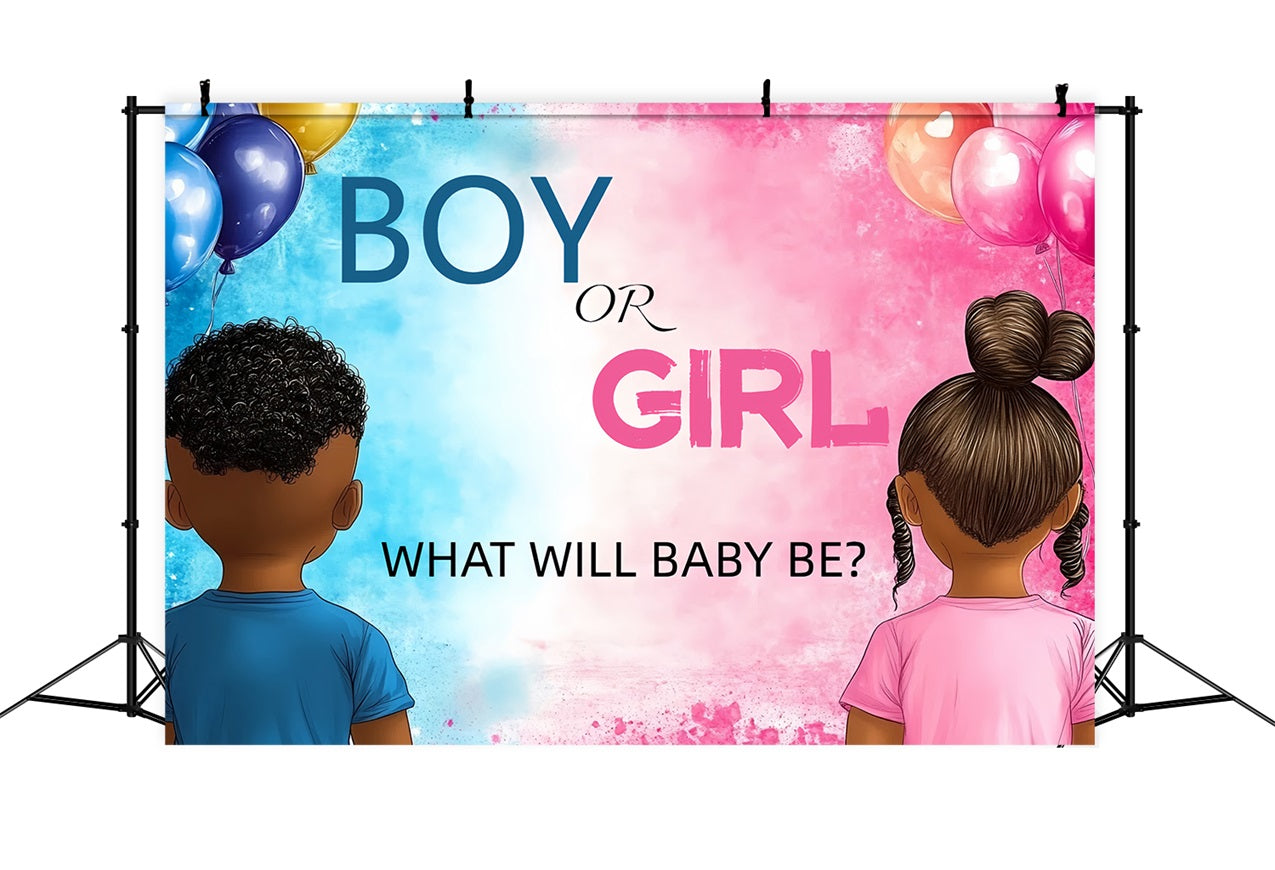 Backdrop For Baby Shower Gender Reveal Backdrop UK CSH2-116