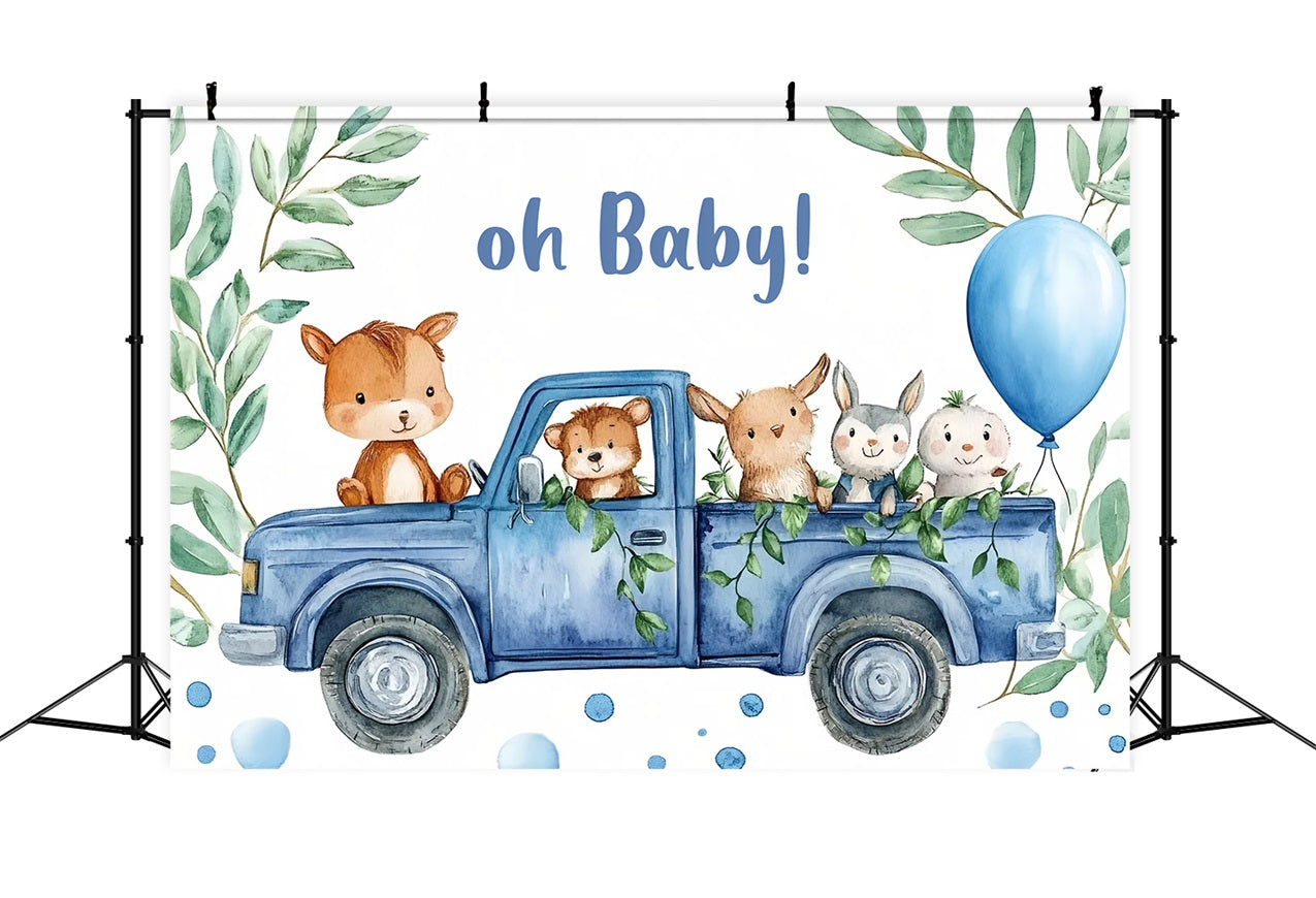 Backdrop Ideas For Baby Shower Woodland Friends Backdrop UK CSH2-120