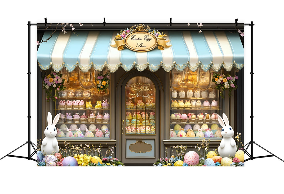 Easter Picture Backdrops Sweet Egg Store Bunnies Backdrop UK CSH2-15