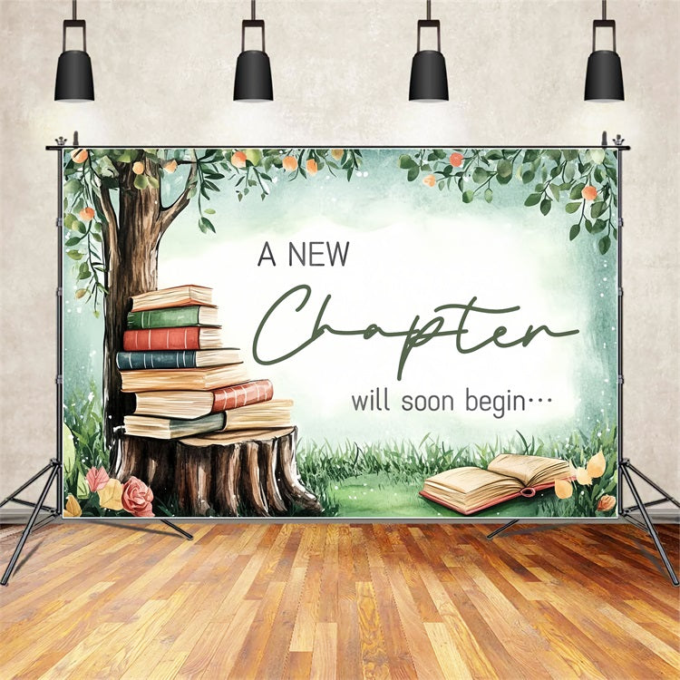 Baby Shower Photography Backdrop New Chapter Begins Backdrop UK CSH2-155