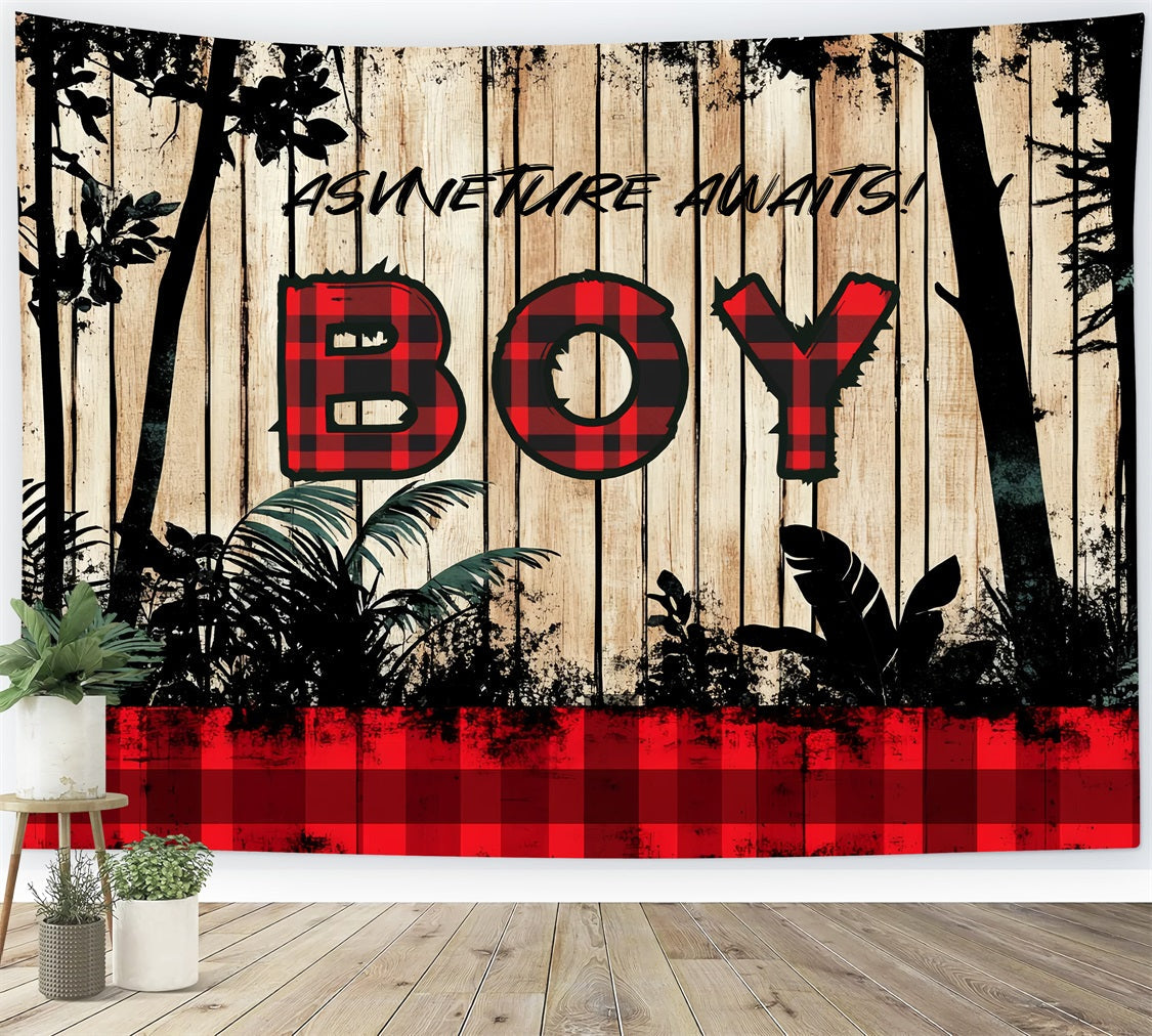 Backdrops For Baby Shower Gender Reveal Rustic Charm Backdrop UK CSH2-198