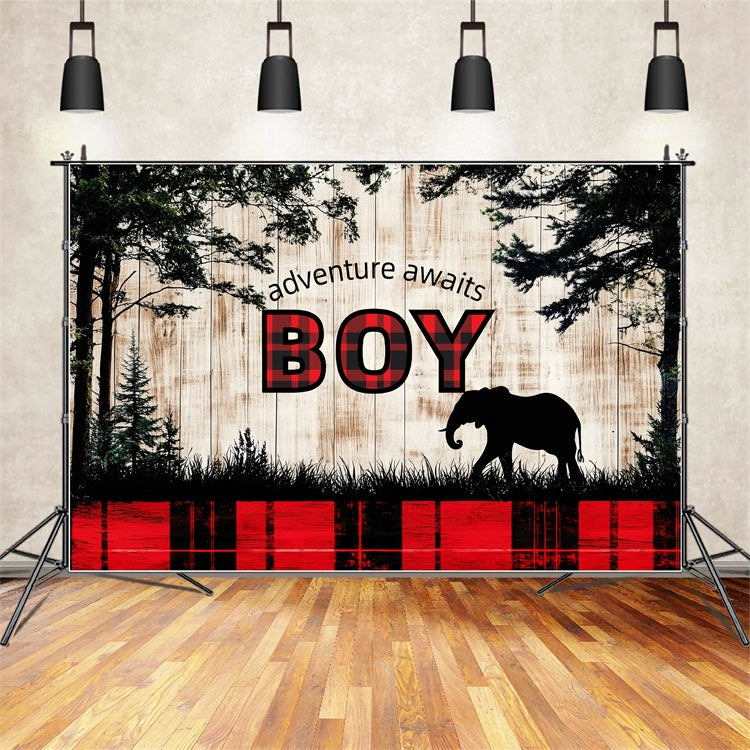 Baby Shower Backdrop Ideas Forest Adventure Gender Reveal Backdrop UK CSH2-199