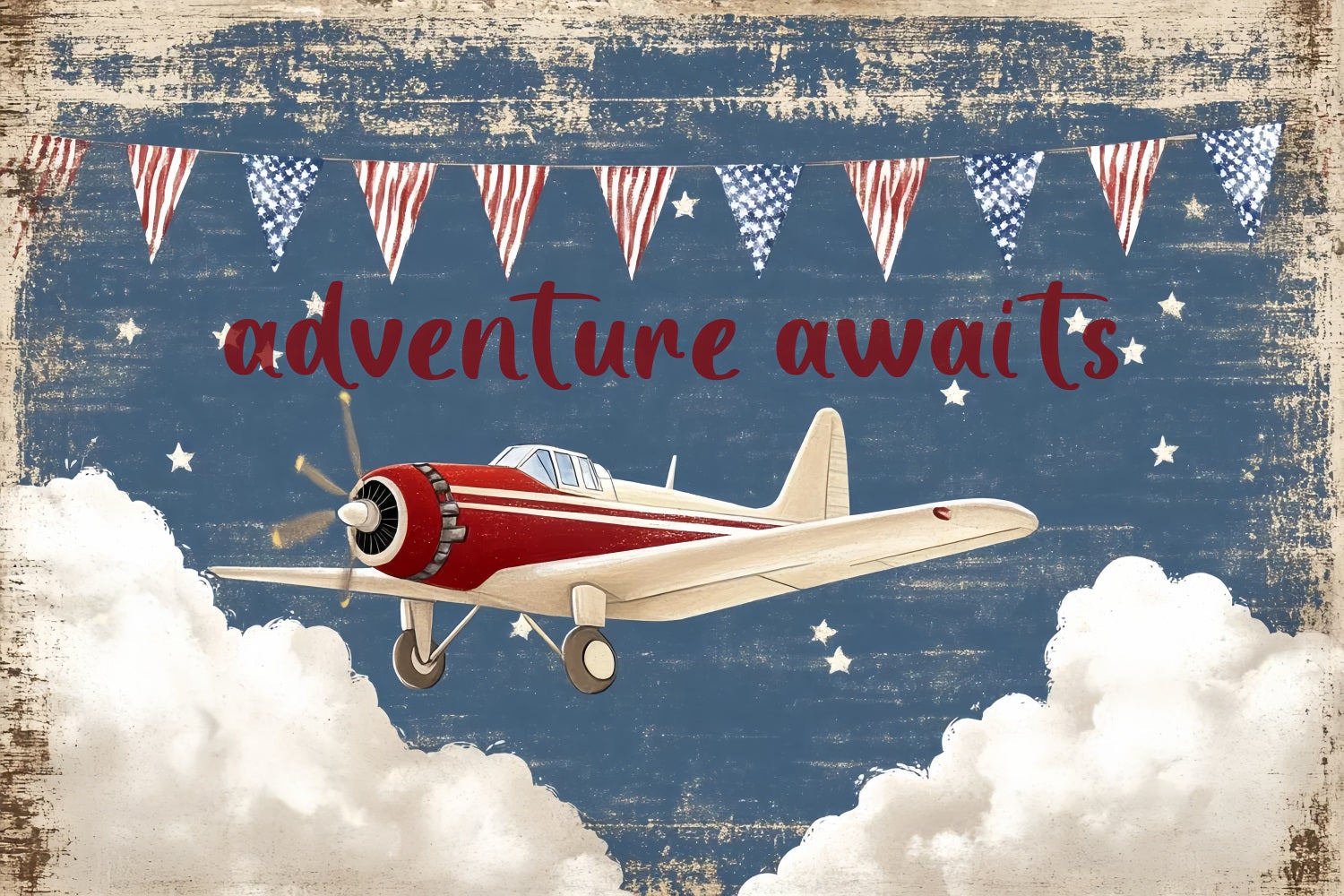 Baby Shower Backdrop Adventure Awaits Baby Explorer Backdrop UK CSH2-201