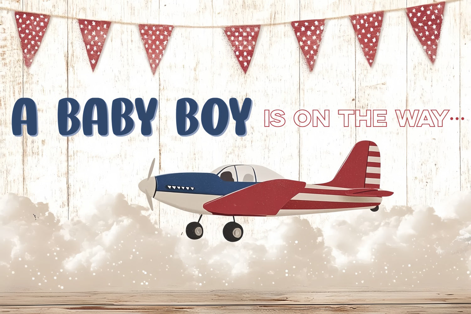 Backdrop For Baby Shower Baby Boy's Sky High Welcome Backdrop UK CSH2-203