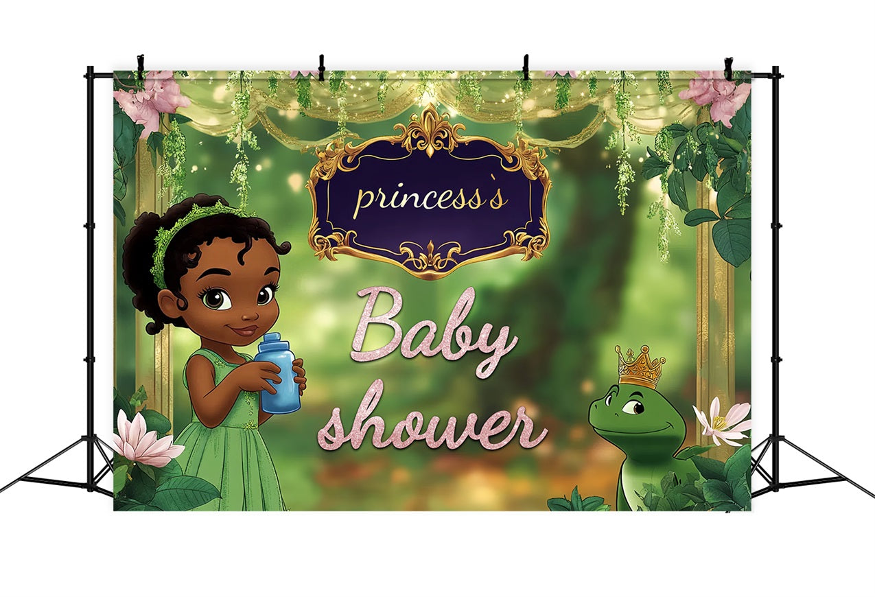 Baby Shower Photo Backdrop Enchanted Forest Princess Backdrop UK CSH2-208