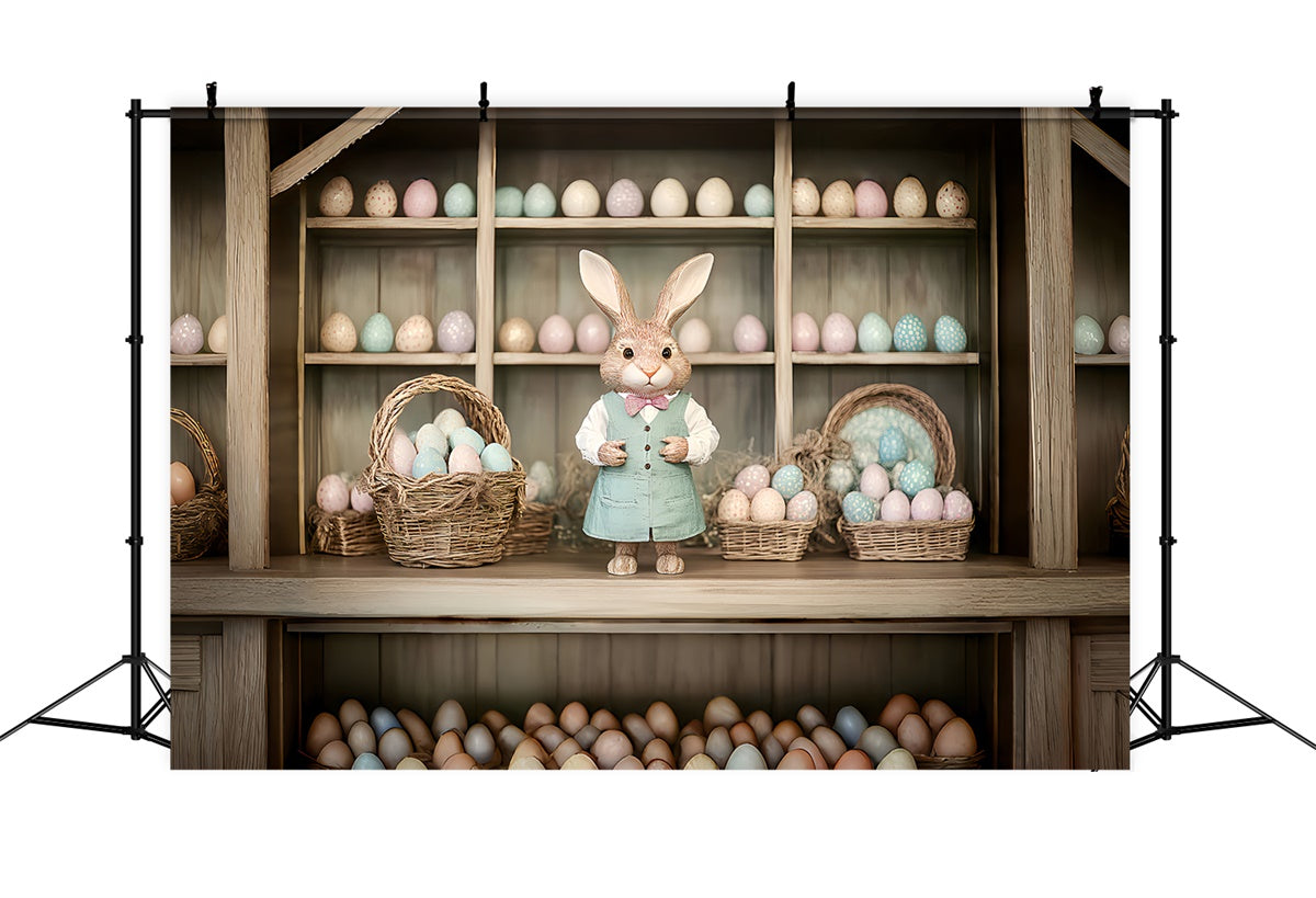 Easter Backdrops For Photography Bunny Egg Shop Vintage Decor Backdrop UK CSH2-24