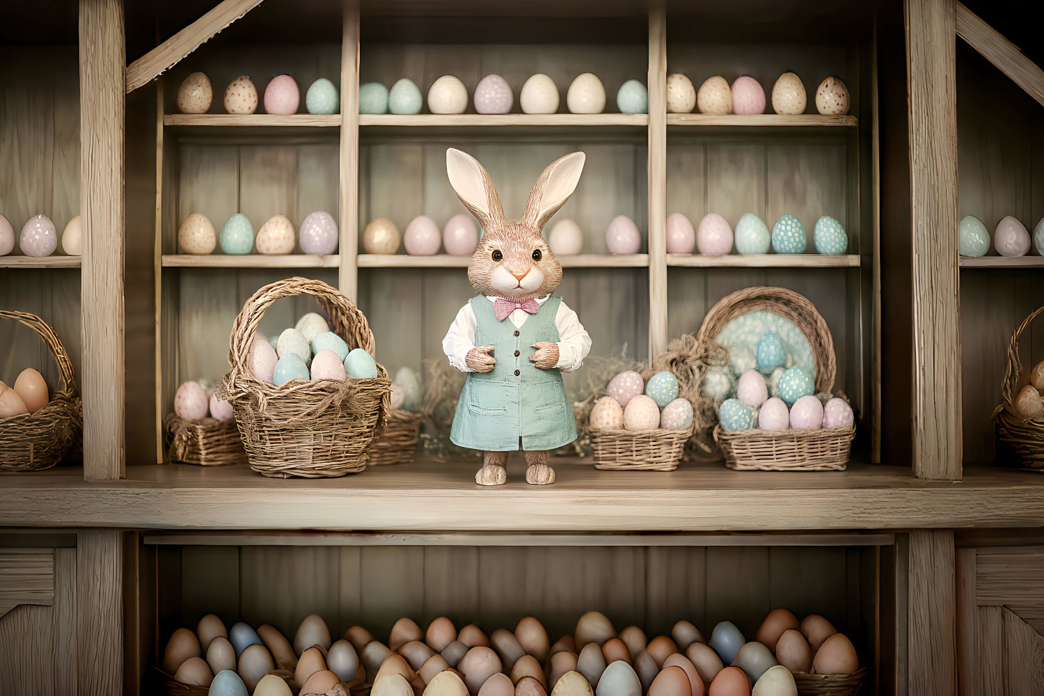 Easter Backdrops For Photography Bunny Egg Shop Vintage Decor Backdrop UK CSH2-24