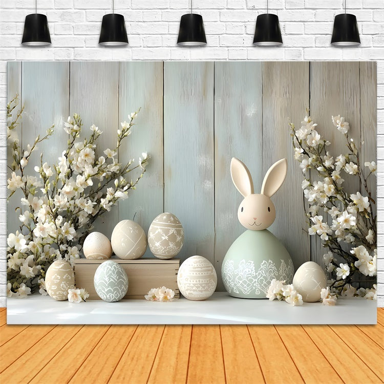 Photo Backdrops Easter Elegant Bunny Festive Eggs Backdrop UK CSH2-53