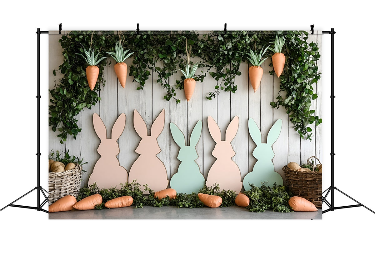 Easter Backdrops Ideas Carrot-Themed Bunny Display Backdrop UK CSH2-56