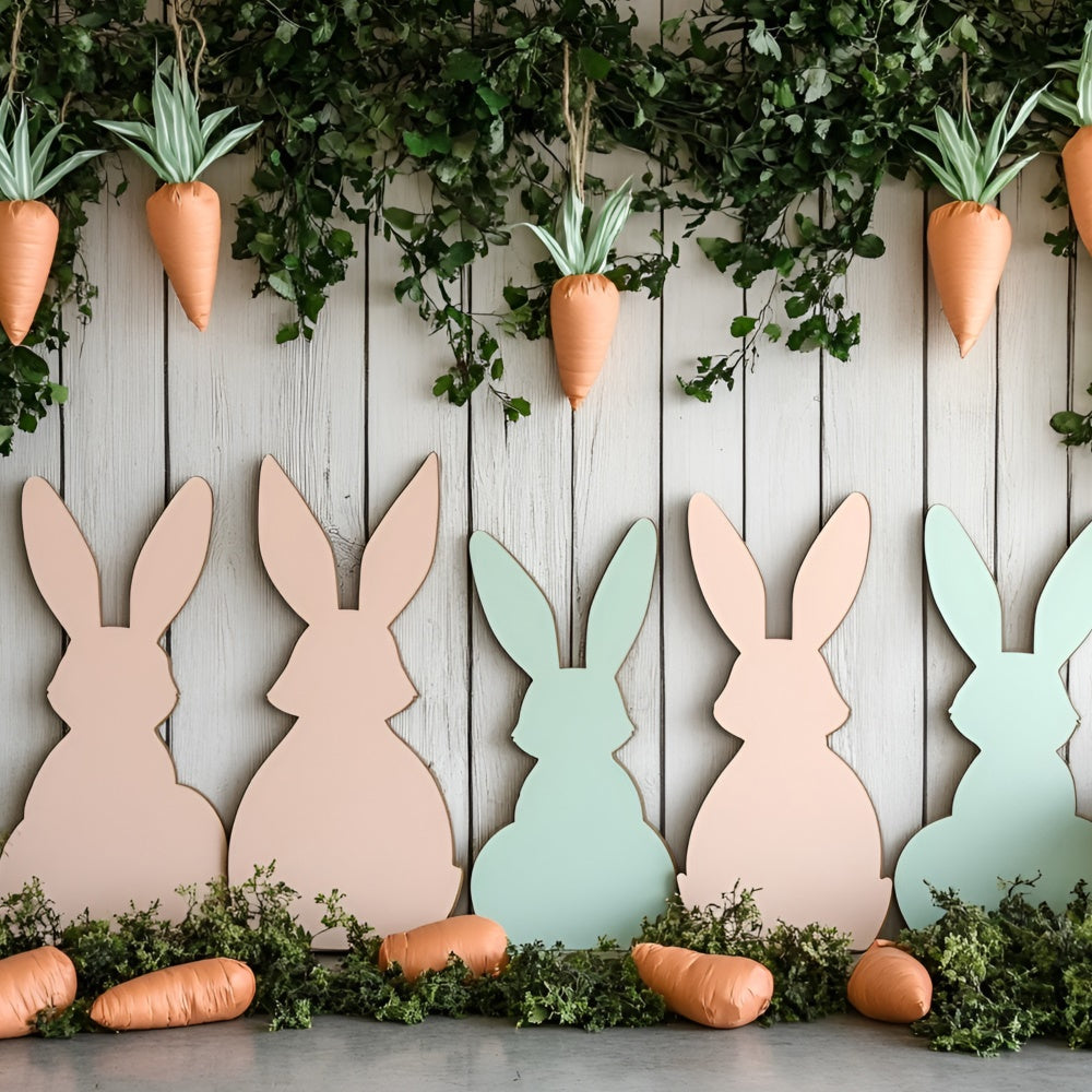 Easter Backdrops Ideas Carrot-Themed Bunny Display Backdrop UK CSH2-56