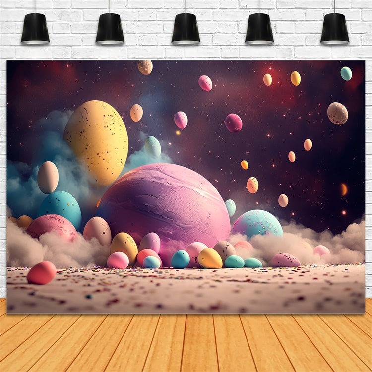 Easter Backdrop Ideas Galactic Easter Egg Fantasy Backdrop UK CSH2-73