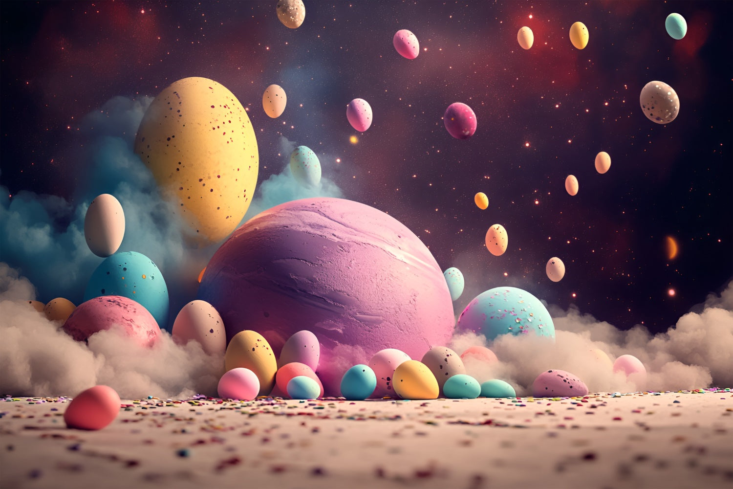 Easter Backdrop Ideas Galactic Easter Egg Fantasy Backdrop UK CSH2-73