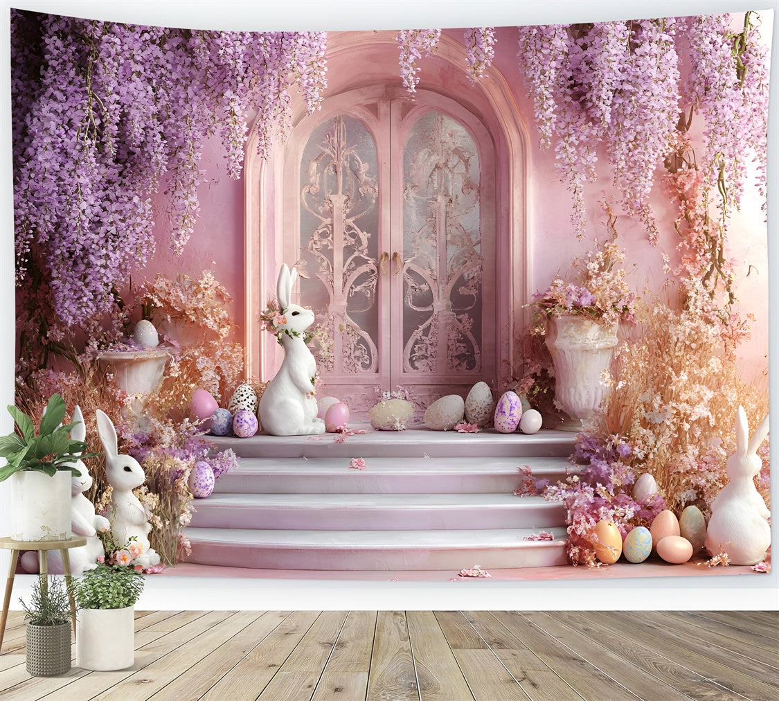 Easter Photo Backdrop Enchanted Easter Bunny Arch Backdrop UK CSH2-81