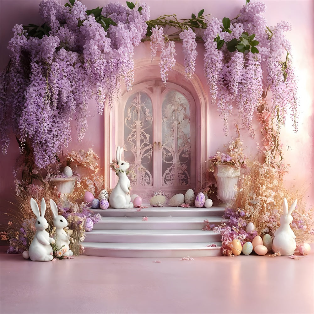 Easter Photo Backdrop Enchanted Easter Bunny Arch Backdrop UK CSH2-81