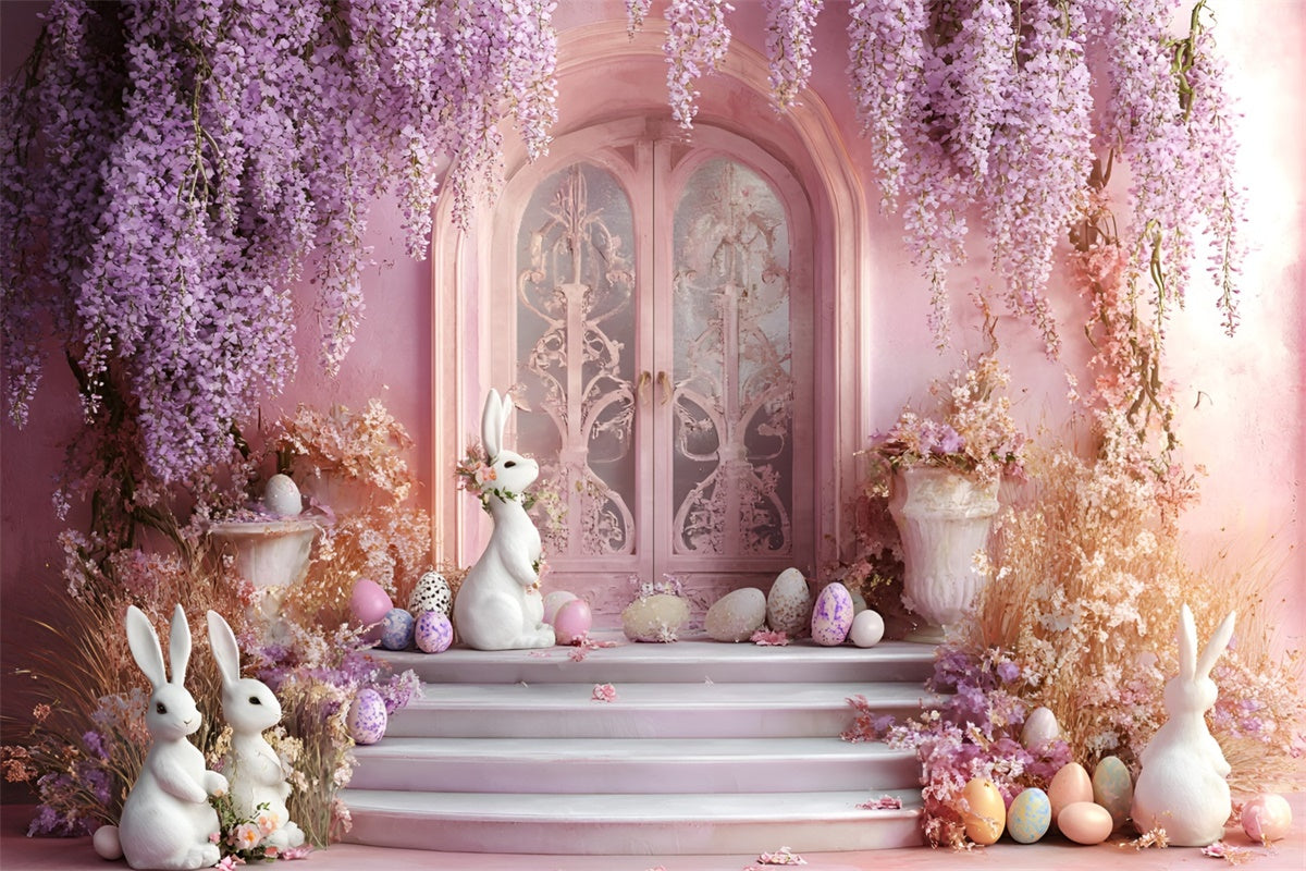 Easter Photo Backdrop Enchanted Easter Bunny Arch Backdrop UK CSH2-81