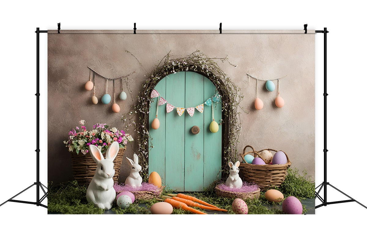 Easter Backdrop Photography Soft Pastel Bunny Garden Backdrop UK CSH2-95