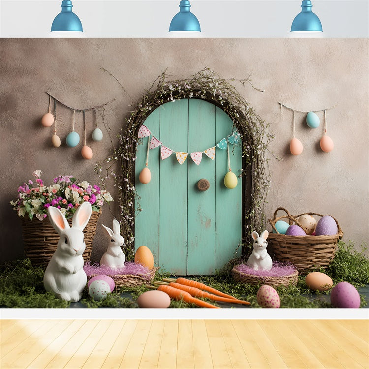 Easter Backdrop Photography Soft Pastel Bunny Garden Backdrop UK CSH2-95