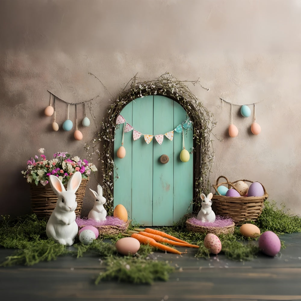 Easter Backdrop Photography Soft Pastel Bunny Garden Backdrop UK CSH2-95