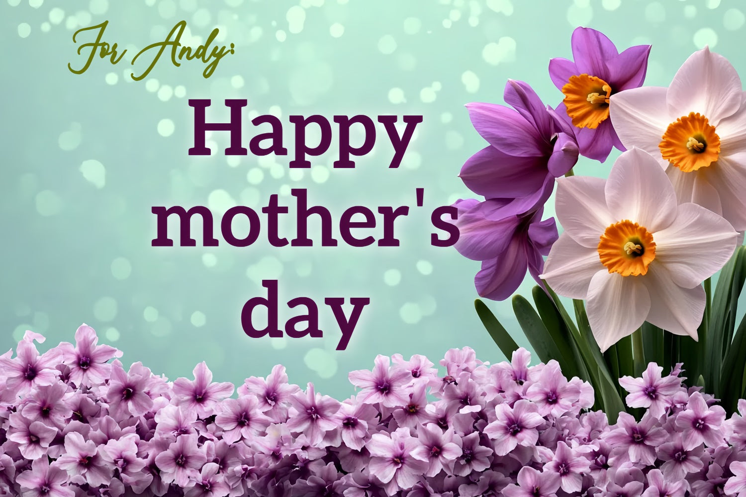Backdrops For Mother's Day Elegant Floral Bokeh Custom Backdrop UK CSH3-116