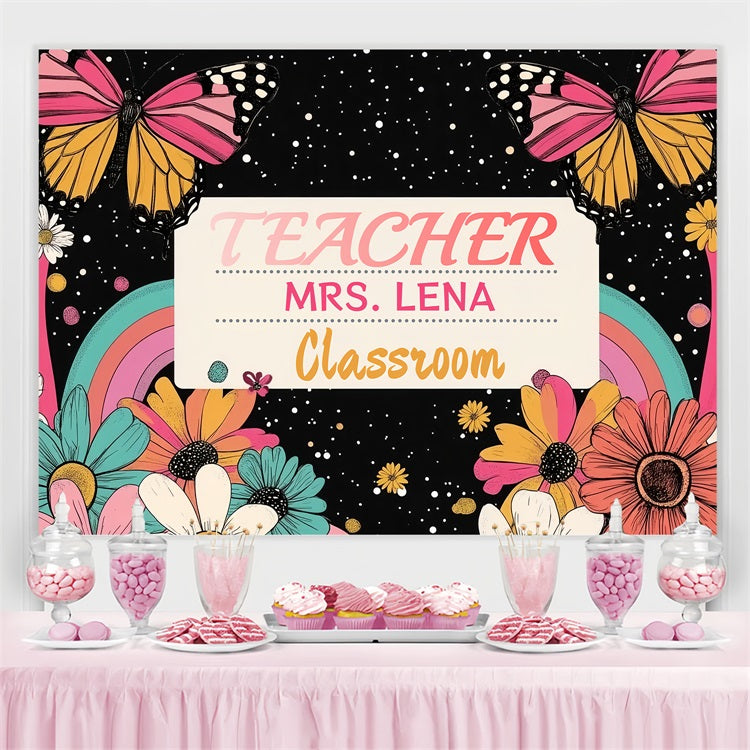 Backdrop Back To School Starry Skies Fantasy Floral Custom Backdrop UK CSH3-88