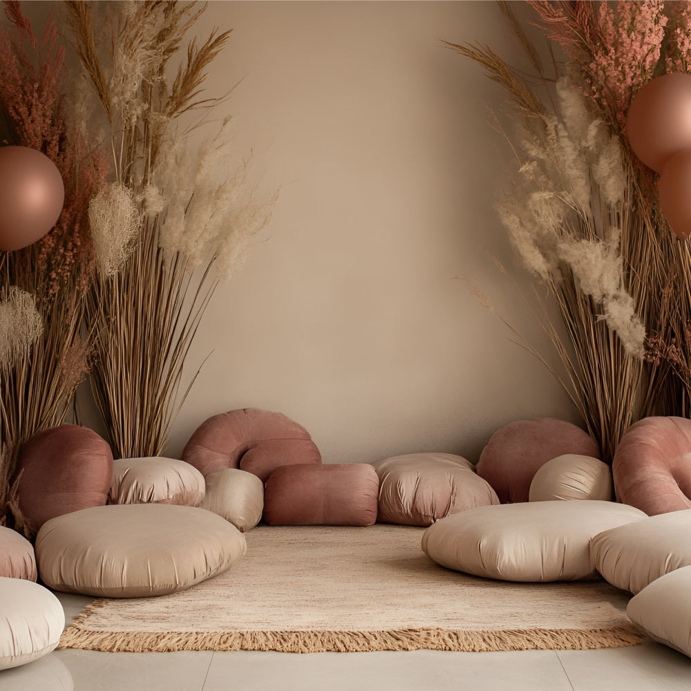 Bohemian Backdrop Balloon Pillow Corner Backdrop UK CSH4-140