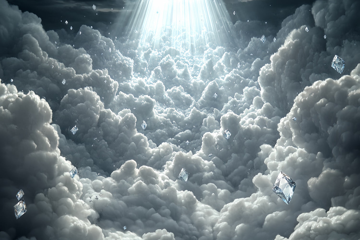 Clouds Backdrop Mystical Cloud Floating Diamonds Backdrop UK CSH4-236