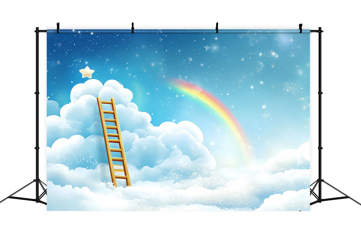 Rainbow Cloud Backdrop Dream Sky Ladder Rainbow Backdrop UK CSH4-263