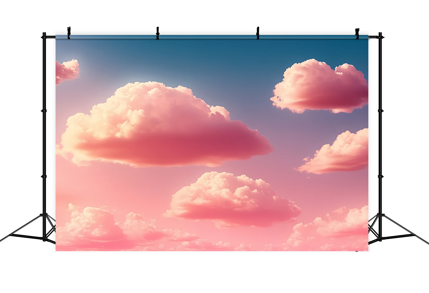 Cloud Photo Backdrop Fluffy Clouds Rosy Sky Backdrop UK CSH4-266