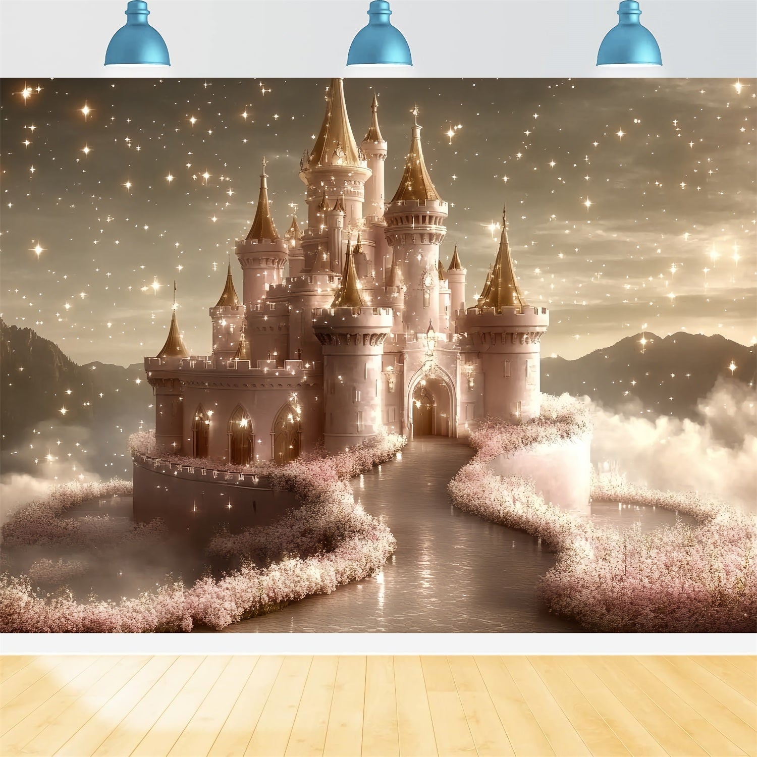 Castle Backdrop Royal Dream Glittering Clouds Backdrop UK CSH4-349