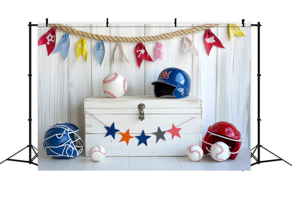 Baseball Backdrop Bright Youth Baseball Set Backdrop UK CSH4-373