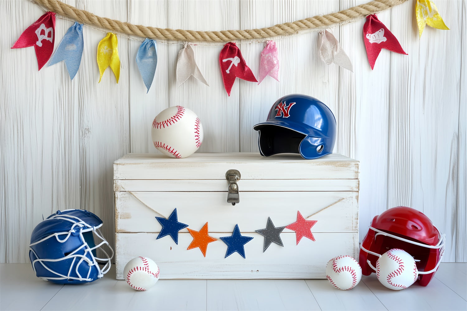 Baseball Backdrop Bright Youth Baseball Set Backdrop UK CSH4-373