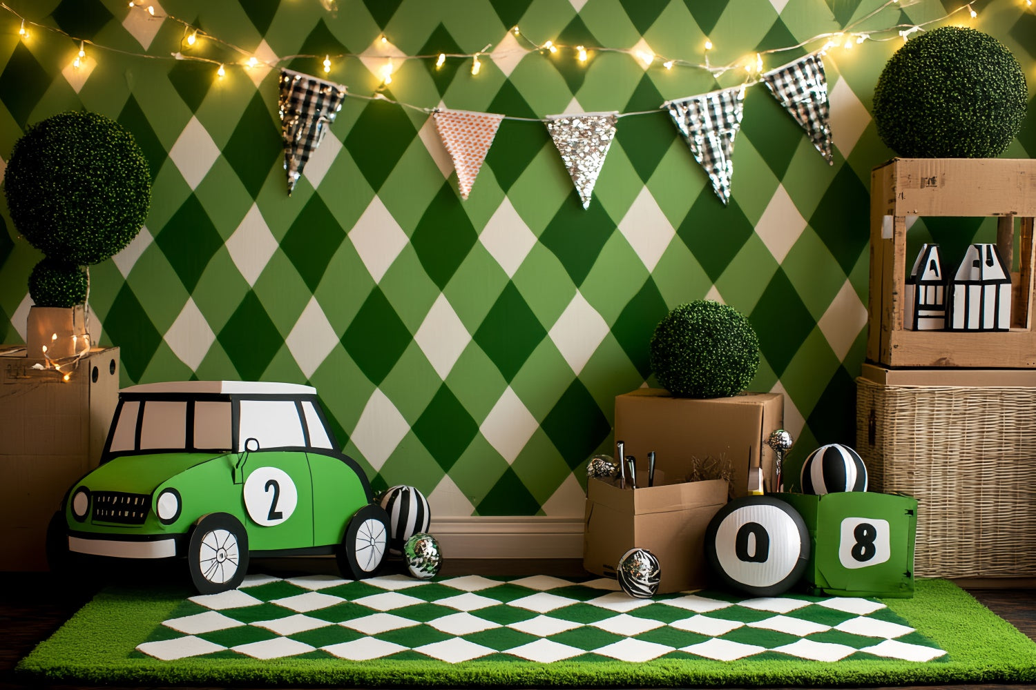 Sports Photography Backdrops Mini Racer Diamond Wall Backdrop UK CSH4-375