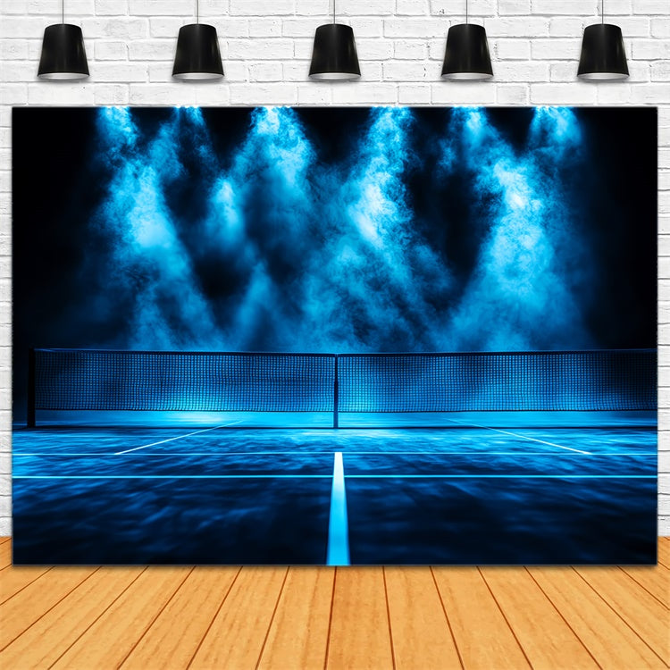 Sports Backdrop Spotlight Indoor Tennis Court Backdrop UK CSH4-380