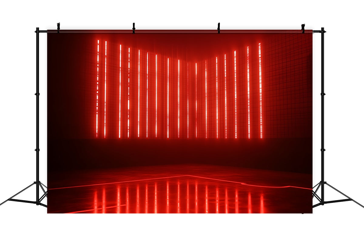 Sports Theme Backdrop Red Laser Strip Court Backdrop UK CSH4-383