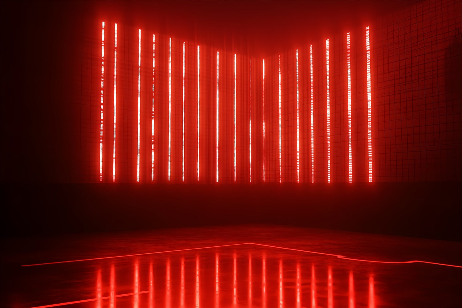 Sports Theme Backdrop Red Laser Strip Court Backdrop UK CSH4-383
