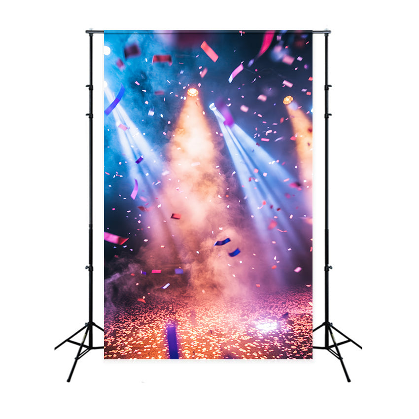 Backdrop Sports Colorful Confetti Spotlight Backdrop UK CSH4-386
