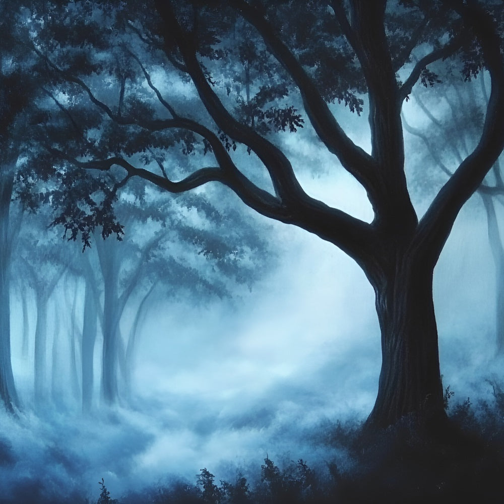 Woodland Photo Backdrop Mist Ancient Forest Backdrop UK CSH4-89