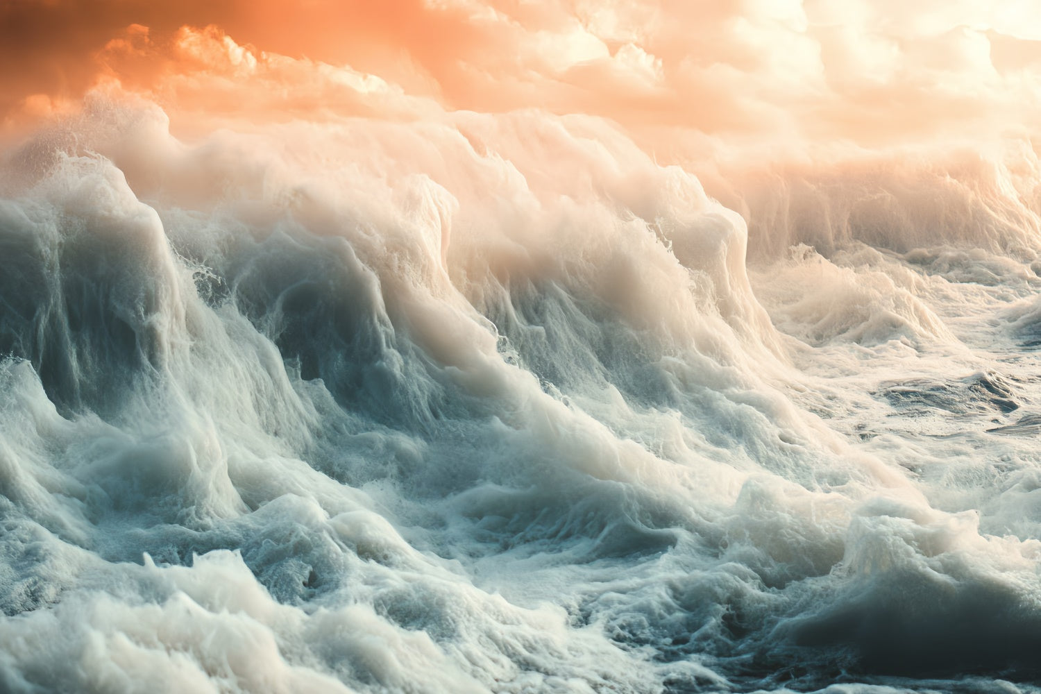 Summer Photo Backdrop Golden Stormy Ocean Backdrop UK CSH5-120
